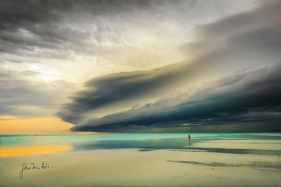stormy sunset